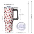 thumbnail image 2 of Christmas 40oz Tumbler– Stainless Steel Insulated Tumbler with Handle and Straw, Large Capacity Travel Cup for Hot & Cold Drinks, 2 of 7