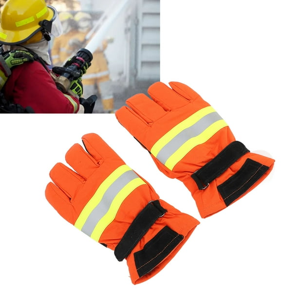 Guante De Bombero, Guantes Multifuncionales Transpirables Resistentes Al Calor, Cómodos Para Rescate En Extinción De Incendios