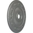 thumbnail image 3 of Ekena Millwork 24 1/4"OD x 3 7/8"ID x 2"P Logan Ceiling Medallion (Fits Canopies up to 6 1/8"), Hand-Painted Silver, 3 of 7