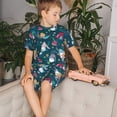 thumbnail image 4 of Fotbe Garden Gnomes In Flower Pijama Estampada de 2 Piezas para Niños – Ropa de Dormir de Manga Corta Cómoda para Niños y Niñas, Camiseta y Shorts de Algodón-XX-Large, 4 of 6