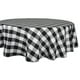 thumbnail image 1 of Mantel 70 Redondo Cuadros Búfalo Negro DII Design Imports CAMZ37770, 1 of 1