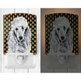 thumbnail image 2 of White Standard Poodle Candy Corn Halloween Ceramic Night Light, 2 of 2