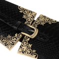 thumbnail image 4 of Cinturón de cintura elástico ancho elástico, encanto de decoración de vestido de damas de mujer , Negro, 134, 4 of 8