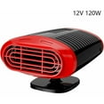 thumbnail image 1 of Mini Car Heater, Portable 12V 120W Cigarette Lighter Plug Defroster Demister with Hot Cold Wind, Black, 1 of 5
