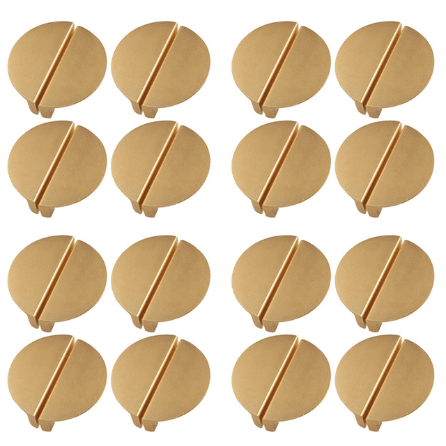 32Pack Champagne Gold Drawer Pulls,2.5 Inch Half Moon Cabinet Drawer Pulls Kitchen Handles,32 x Drawer Pulls,Champagne Gold