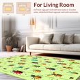 thumbnail image 2 of ODIKA 4'x6' Machine Washable Non-Slip Area Rug, Playful Insect Garden High Traffic Rug, Green, 278601, 2 of 7