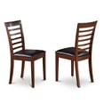 thumbnail image 2 of MLC-MAH-LC Milan Kitchen Chair with Faux Leather Seat - Mahogany Finish - Set of 2, 2 of 2