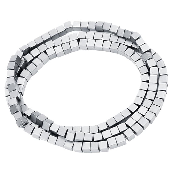 Venta Al Por Mayor de 3 Hematita Sueltas Cuadradas Colr DIY 92 Piezas - pta Sunnimix Hematite Square Loose Beads