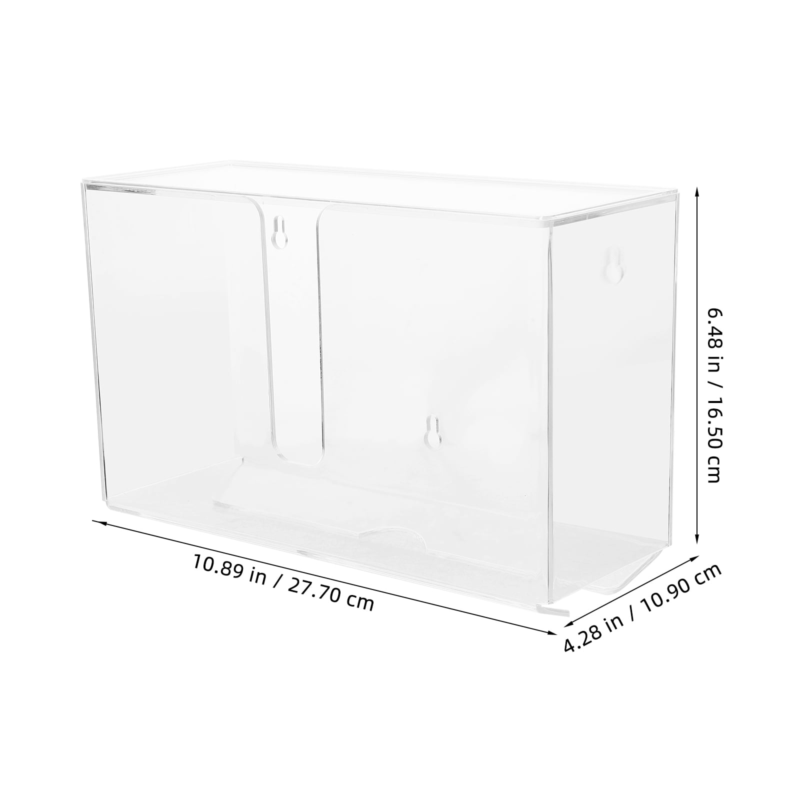 Soimiss Plastic Wall Mount Paper Towel Dispenser with Clear Cover for Bathroom and Kitchen Use