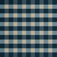 thumbnail image 2 of Prime, Marcus 26x26 White Modern Wood Framed Museum Art Print Titled - Blue Hue Gingham, 2 of 4