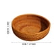 thumbnail image 3 of Cesta redonda de mimbre tejida para almacenar frutas y verduras y decorar la encimera de la cocina y el cuarto de baño, 3 of 7