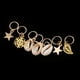 thumbnail image 5 of Paquete de 84 Anillos de de cabellero con Pinzas de de de Hojas de Estrella de de Nieve de Concha jinwen anillos de trenza de pelo de mujer a granel, 5 of 8
