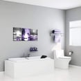 thumbnail image 3 of wall decorations for living room 3 Piece framed canvas wall art bathroom artwork for wall painting office bedroom wall decor Black and white ocean purple Landscape modern family Posters home decor, 3 of 6