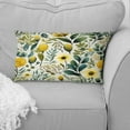 thumbnail image 4 of Designart "Ferns in Lush Green and Yellow" Floral Printed Throw Pillow, 4 of 5