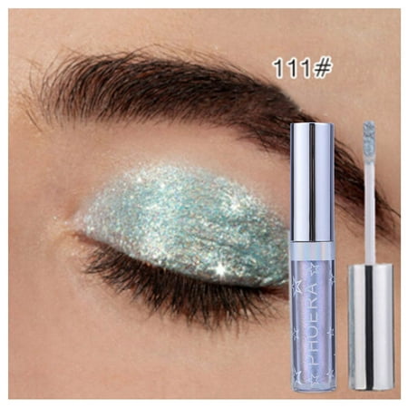 Magnificent Metals Glitter Glow Liquid Mineral Eyeshadow Makeup Pearlescent Eyeshadow (111 #azul (Best Makeup For Ice Pick Scars)