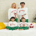 thumbnail image 3 of Family Christmas Elk Pattern Round Neck Long Sleeves Pajamas Trousers, 3 of 8