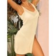 thumbnail image 3 of Women Crochet Cover Up for Swimwear Backless Beach Knit Dress, 3 of 4