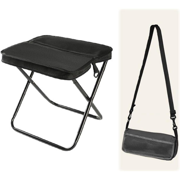 Taburete de Acampar Plegable Portátil con Capacidad de 330 Libras, Silla Ligera y Plegable para Pescar