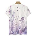 thumbnail image 5 of Aloohaidyvio Tops,Womens Short Sleeve Round Neck Printed Loose Tops Blouse T-shirt, 5 of 5