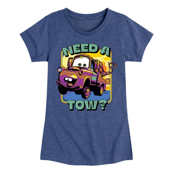 Disney Cars - Mater Need A Tow - Toddler & Youth Girls Short Sleeve Graphic T-Shirt