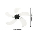 thumbnail image 2 of 1 conjunto de cuchillas de ventilador de plástico para el haz de plástico hojas de ventilador de pedestal de pie, 2 of 7