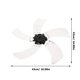 thumbnail image 3 of Aspas de ventilador de 5 hojas de metal para interiores, repuesto para ventilador de pie, suministro de ventilador eléctrico, 3 of 6