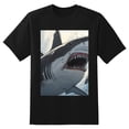 thumbnail image 2 of Plus Size Shirt for Women Black Tops for Women Short Sleeves Shirt for Women Shark T Shirt Crewneck Shirt for Women XS, 2 of 5