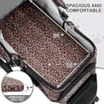 thumbnail image 4 of 3 Wheels Pet Dog Cat Stroller for Small Medium Dogs Cats, Lightweight Foldable Jogger Stroller w/Storage Basket & Cup Holder, Leopard Print, 4 of 14