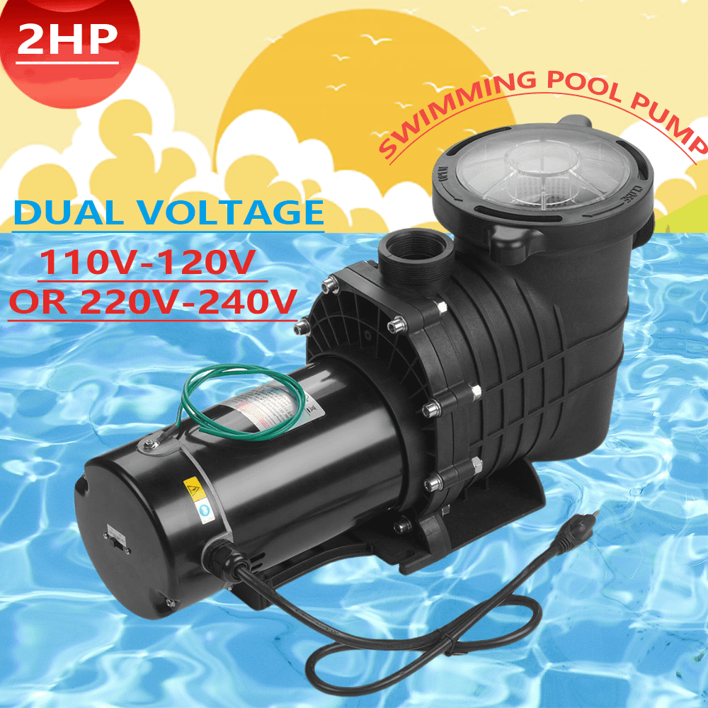 PRIJESSE 2.0HP In/Above Ground Pool Water Pump Swimming Pool Pump Dual Voltage 120V/220V 1500W