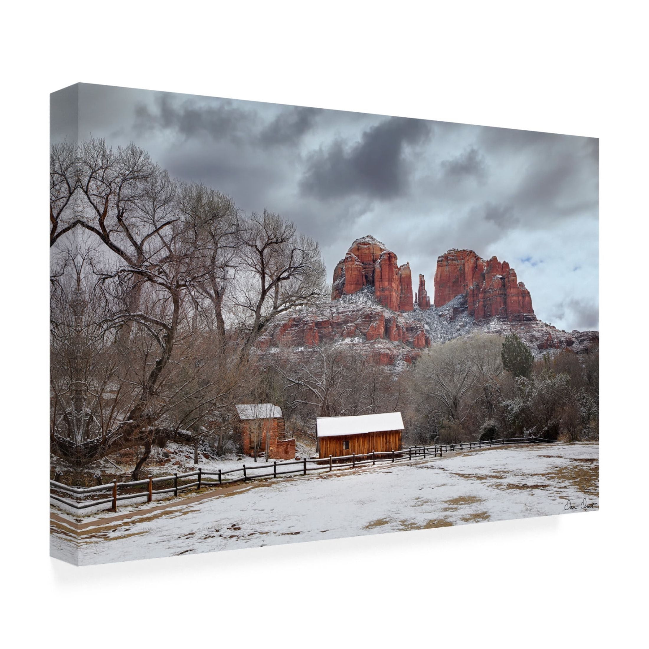 Trademark Fine Art David Drost  Cathedral Rock Arizona Canvas Wall Art