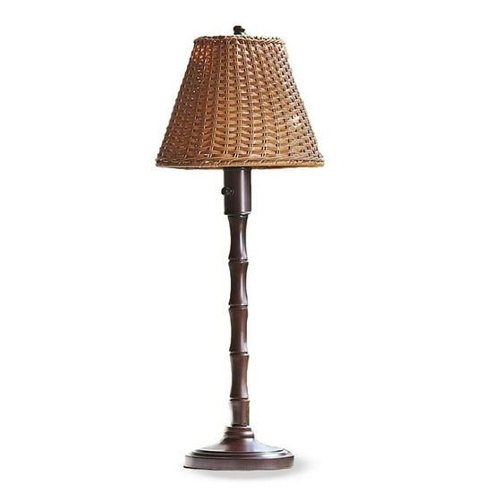 Waterproof Outdoor Wicker Table Lamp