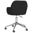 thumbnail image 3 of vidaXL Swivel Office Chair Black Fabric, 3 of 5