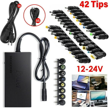 96W Universal Laptop Charger Adapter For Notebook 12-24V Adjustable Power Supply