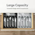 thumbnail image 4 of Hariumiu Drawer Organizer Tray for Kitchen Drawer Expandable Cutlery Flatware Holder Adjustable Plastic Utensil Divider Spatula Tools And Gadgets Storage, 4 of 7