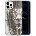 thumbnail image 1 of Case Yard iPhone-12-Mini Case Clear Soft & Flexible TPU Ultra Low Profile Slim Fit Thin Shockproof Transparent Bumper Protective Cover Drop Protective Cell Phone Cases (Rasta Lion), 1 of 3
