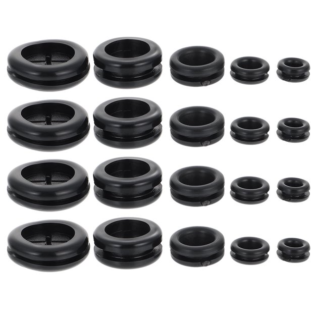 Shisuyan 50 Pcs Joint en Caoutchouc pour Fil Électrique, Rondelle en Caoutchouc, Bouchon de Trou de Pare-Feu