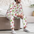 thumbnail image 7 of Fotbe Watermelon And Kiwi Pattern Long Sleeve Pajama Set for Men,Sleepwear Set,2-piece Loungewear Set,Soft PJs Comfy Nightwear with Pockets-XX-Large, 7 of 7