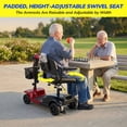 thumbnail image 4 of SACVON Mobility Scooters for Seniors with Thick Comfort Seat,USB Charging Port & Widened Front Guard,Powered Mobility Scooter for Adults,250W Motor,330 lbs Capacity,Red, 4 of 10