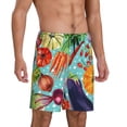 thumbnail image 2 of Fotbe Vegetable Pajama Shorts for Men, Men's Pajama Bottoms, Sleepwear,Short Pajama Pants-XX-Large, 2 of 9