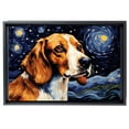 thumbnail image 2 of American Foxhound Dog Canvas Van Gogh Starry Night Wall Art Gifts Canvas Wall Art Frame Music Artist Customized Canvas Framed Photo Art Work For The Bedroom(Gifts For Dog Lover ), 2 of 6