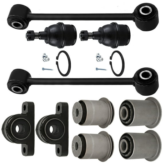 cciyu Front Lower Ball Joint Lower Control Arm Bushing Sway Bar End Link Compatible fit for 2006-2010 for Jeep Commander 2005-2010 for Jeep Grand for Cherokee 10pcs Suspension Kit