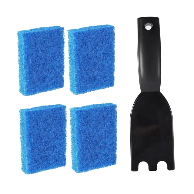 Juego de esponjas para limpiar parrillas, herramienta de limpieza resistente al calor, ahorra y reutilizable.