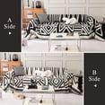 thumbnail image 3 of Boho Chair Sofa Cover Breathable Washable Chenille Couch Cover Thick Beige Cream White Armchair Cover Modern Plaid Triangle Sofa Slipcover Chair Cover with Arms Oversized Chair Sofa Cover, 3 of 9