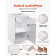 thumbnail image 2 of VEVOR White Shaker Base Cabinet with Drawer, 18-Inch Unassembled Drawer Base Cabinet, 18" W x 24" D x 34.5" H Ready to Assemble Cabinet with Soft-Close Door and Adjustable Shelf, for Home Office, 2 of 9