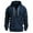 Navy, variant on Admvng Hoodies for Men Casual Sports Pullover Solid Color Zipper Pocket Long Sleeve Hooded Sweatshirts Top, Size M-3XL