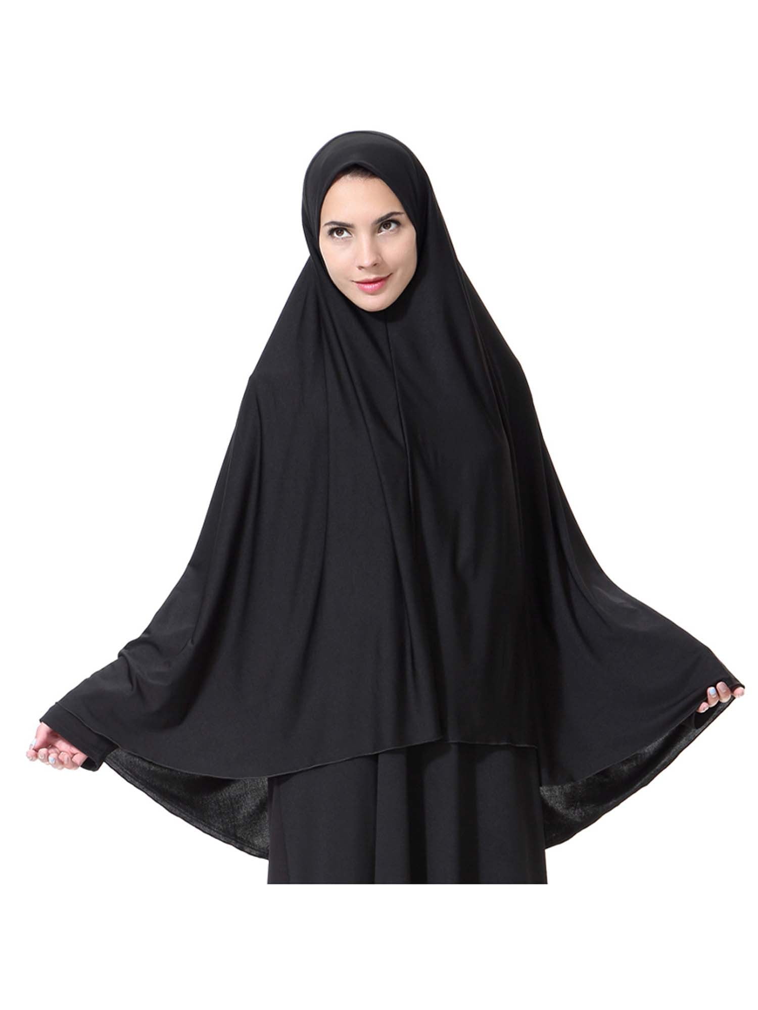 Lallc Arab Muslim Women Prayer Long Hijab Scarf Shawl Overhead Large