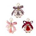 thumbnail image 4 of Methold Llavero moda Bowknot llavero moderno hecho a mano exquisito bolso encanto Auto colgante decoración fiesta cumpleaños Universal Luces de acuario Rojo Methold PT004589-03, 4 of 6