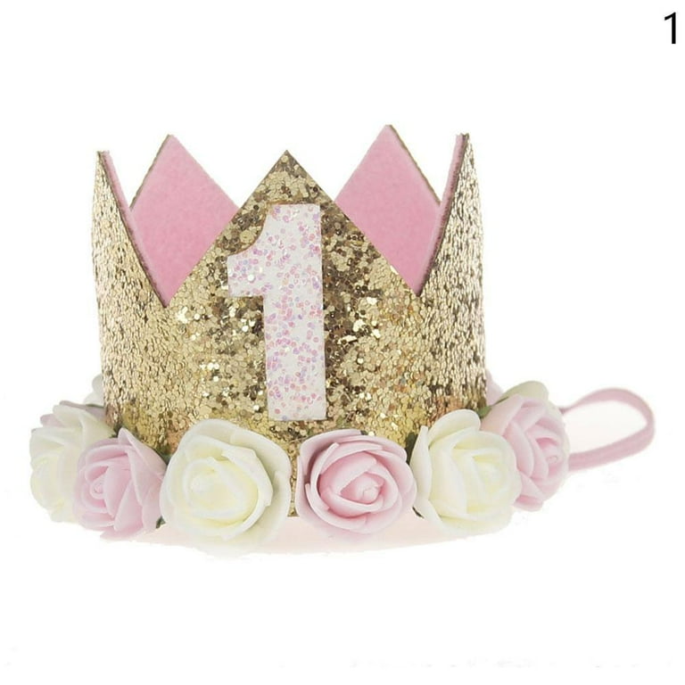 Gold crown first birthday deals
