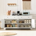 thumbnail image 3 of 61-inch TV Cabinet in White, Suitable for Bedroom and Office, with Reasonable Space Utilization, 3 of 6