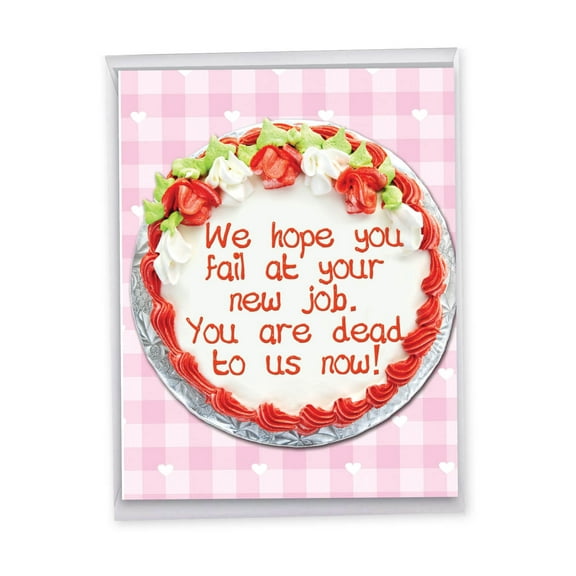 1 Large Funny Congratulations Greeting Card (8.5 x 11 Inch) - Fail At Job Congratulations J9812